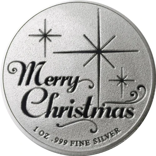1 oz Silver Round - Santa Claus Merry Christmas (3)
