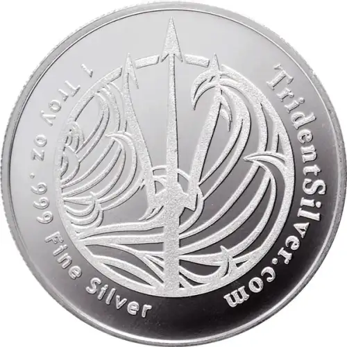 1 oz Trident - Silver Round (3)