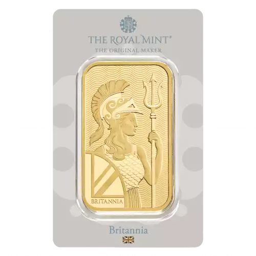 100g Royal Mint Gold Britannia Minted Bar (2)