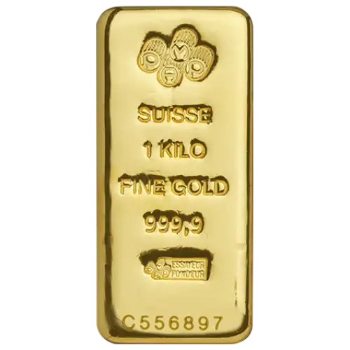 1kg PAMP Gold Bar - Cast (2)