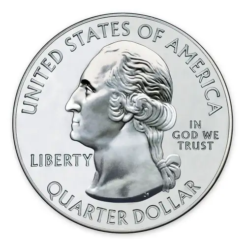 2015 America the Beautiful 5oz Silver - Blue Ridge Parkway, NC with OGP