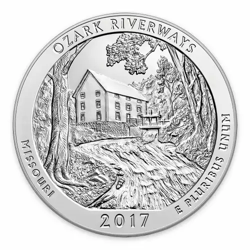 2017 5 oz  Silver America the Beautiful Ozark National Scenic Riverways (2)