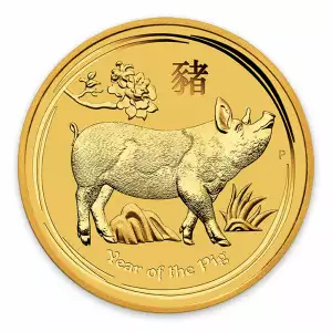 2019 1/20oz  Australian Perth Mint Gold Lunar Year of the Pig (2)