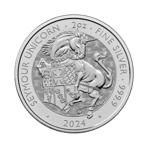 2024 2oz British The Royal Tudor Beast - Silver Seymour Unicorn (2)