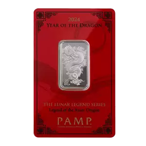 2024 Year of the Dragon - Legend of the Azure Dragon 10g Silver Bar (2)