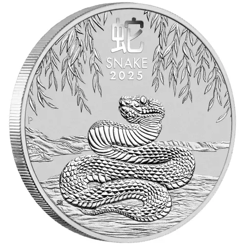 2025 1oz Australian Perth Mint Silver Lunar Series III: Year of the Snake (3)