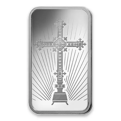 50g PAMP Silver Bar - Romanesque Cross (2)