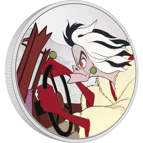 Disney 101 Dalmatians - 2022 1oz Cruella De Vil Silver Coin (2)