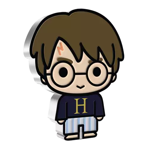 HARRY POTTER-  2021 1oz In Hogwarts Pyjamas Silver Chibi Coin (2)